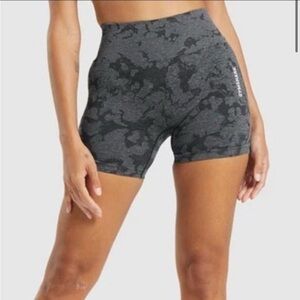 Gymshark Black/Gray Adapt Camo Seamless Shorts